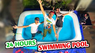 Living in swimming pool for 24 hours 🤣  വെള്ളംകളി പൊളിച്ചു  ഞങ്ങൾ ഇനി കരയിലേക്ക് ഇല്ല 🤩🤩 [upl. by Ricard164]