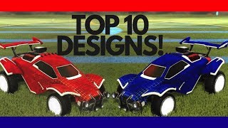 Rocket League TOP 10 EXPENSIVE WHITE OCTANE DESIGNS 250k [upl. by Irah]