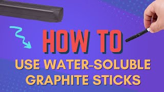 Ninja Art Tip 96 How to Use WaterSoluble Graphite Sticks [upl. by Vivian484]