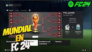 Como JUGAR el MUNDIAL en FC 24 [upl. by Vachel]