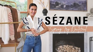 Sezane Try On Haul 2023  Spring Capsule Wardrobe Ideas [upl. by Aral]