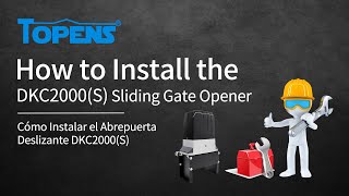 TOPENS DKC2000S Gate Opener Installation Video [upl. by Nesnar]