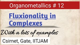 Fluxionality in organometallic compounds [upl. by Llatsyrc]