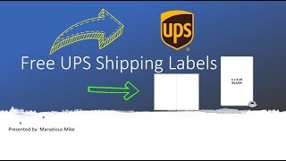 Amazon FBA  Free UPS Shipping Labels [upl. by Burchett]