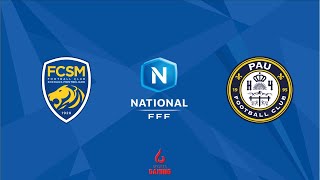 ⚽ NATIONAL 1 2425 🇨🇵  FC SOCHAUX MONTBÉLIARD  PAU FC  J2 [upl. by Aynnek]