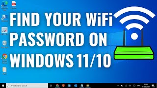 How to Find your WiFi Password Windows 1110 WiFi Easiest Way [upl. by Annawd870]