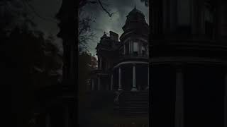 Hunted House Rainy Night shortvideo rain huntedhouse reels chill spookyseason [upl. by Corel]