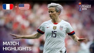 France v USA  FIFA Women’s World Cup France 2019  Match Highlights [upl. by Irtimd]