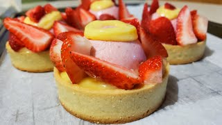 Strawberry Lemon Tarts Assembly [upl. by Hochman]