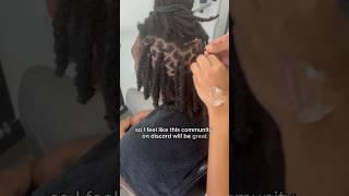 Two Strand Twists on Locs locjourney shorts [upl. by Dnalyram374]