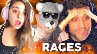 OS MAIORES RAGES dos YOUTUBERS nos GAMES ME ASSUSTEI 18 [upl. by Noreg]