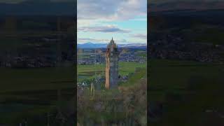 Wallace Monument Flyover scotlandtourism drone dji scotland visitscotland photography [upl. by Nyram]