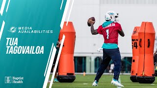 QB Tua Tagovailoa meets with the media  Miami Dolphins [upl. by Mannos]