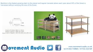 Quadraspire Q4 EVO Q4EVO Bamboo HiFi Stand which is available from Movement Audio [upl. by Ehsiom]