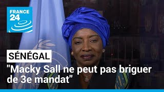 Aminata Touré exPremière ministre du Sénégal  quotMacky Sall ne peut pas briguer de 3e mandatquot [upl. by Gotthelf]