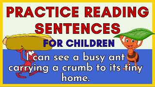 PRACTICE READING SENTENCES  S16  quotI Can Seequot  Reading at Home  Reading amp Vocabulary Skills [upl. by Kinzer]