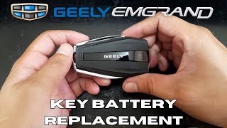 Geely Emgrand 2022Present Key Battery Replacement [upl. by Flynn]