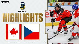 Canada vs Czechia FULL HIGHLIGHTS  World Juniors 2024 [upl. by Oirramed]