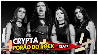 CRYPTA  Porão do Rock 2023  React [upl. by Inalak221]