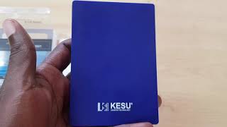 KESU Portable External Hard Drive USB30 SATA HDD Storage unboxing [upl. by Ahsino]