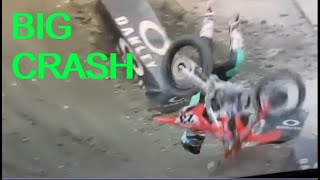 Chase Sexton BIG CRASH  Jason Anderson gets in his head Seattle supercross qualifying 2022 [upl. by Yt]