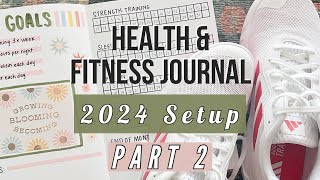 Health amp Fitness Bullet Journal Setup Part 2  Monthly amp Yearly Goal Setting amp Habit Trackers [upl. by Hanahsuar425]