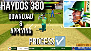 HYDOS 380 CRICKET GAME DOWNLOAD AND APPLYING PROCESS🔥 cricketgame cricketlover [upl. by Ardnahsal]