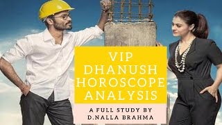 Actor Dhanush Horoscope Analysis  Tamil astrology predictions [upl. by Adnesor]