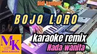 BOJO LORO nada wanita karaoke remixmona karaoke [upl. by Belak]