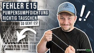 Pumpensumpfdichtung tauschen Geschirrspüler  so geht es [upl. by Riada624]