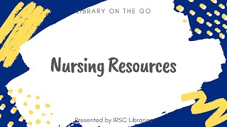 Nursing Resources Video [upl. by Eiramyllek946]