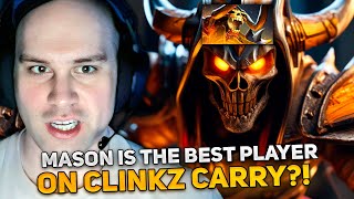 MASON is THE BEST PLAYER on CLINKZ CARRY in SMURF POOL DOTA 2 [upl. by Annanhoj]