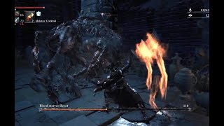 Bloodborne boss battle  Blood Starved Btch Beast [upl. by Decima]