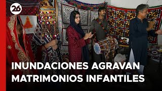 Las inundaciones agravan los matrimonios infantiles en Pakistán  26Global [upl. by Cohberg]