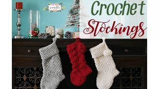 2 Hour Heirloom Crochet Stockings  Sewrella [upl. by Hakeem60]