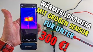 Wärmebildkamera für das Smartphone  Wärmebildkamera mit großen Sensor unter 300€👉 TOPDON  TC001 [upl. by Sev]