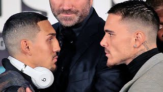 TEOFIMO LOPEZ amp GEORGE KAMBSOS JR HAVE INTENSE FACE OFF AFTER ALMOST FIGHTING AT PRESS CONFERENCE [upl. by Ggerk]