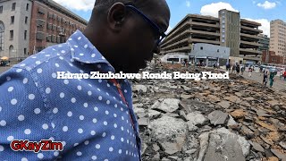 Harare City Centre Dug Out  New Roads in the Makingzimbabwe africa harare roads potholes [upl. by Pyle]