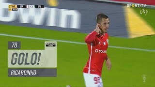 Goal  Golo Ricardinho Santa Clara 32 Sporting Liga 2122 17 [upl. by Ardnazxela]