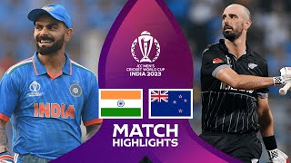 India overcome New Zealand in Mumbai  SemiFinal 1  CWC23 [upl. by Bealle]