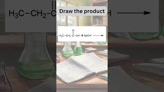 Acidbase reaction of propanoic acid with sodium hydroxide  organicchemistry chemistryrevision [upl. by Oiliruam]