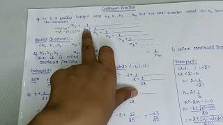 Continued Fraction  part1  number theoryII [upl. by Sigismund]