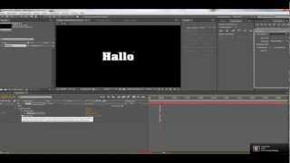 After Effects Texte Verwackeln lassen Tutorial DEUTSCHGERMAN [upl. by Bakeman]