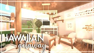 Hawaiian Family Getaway  Bloxburg Speedbuild  Nixilia [upl. by Lunnete]