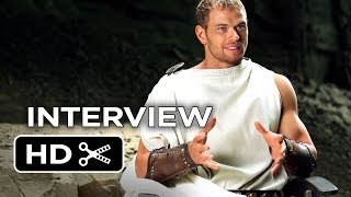 The Legend Of Hercules Interview  Kellen Lutz 2014  Action Movie HD [upl. by Skilken]