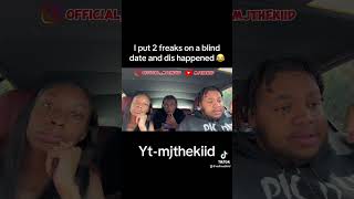 I put 2 freaks on a blind date 😂💦 skit funny reels tiktok funnyvideo [upl. by Enhpad]