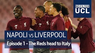 Napoli v Liverpool  Salah Milner Klopp head to Naples for their Champions League showdown [upl. by Felder98]