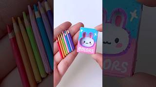 DIY miniature color pencil 🌈 shorts tonniartandcraft art love diy [upl. by Dione]