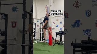 Double Leg Vertical Jump Demo athlete vertical jump [upl. by Dohsar]