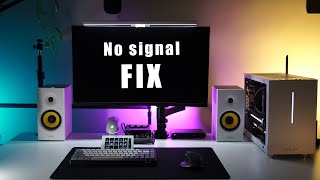 Pc is on but no monitor signal fix UPDATED 2024 [upl. by Peggir]